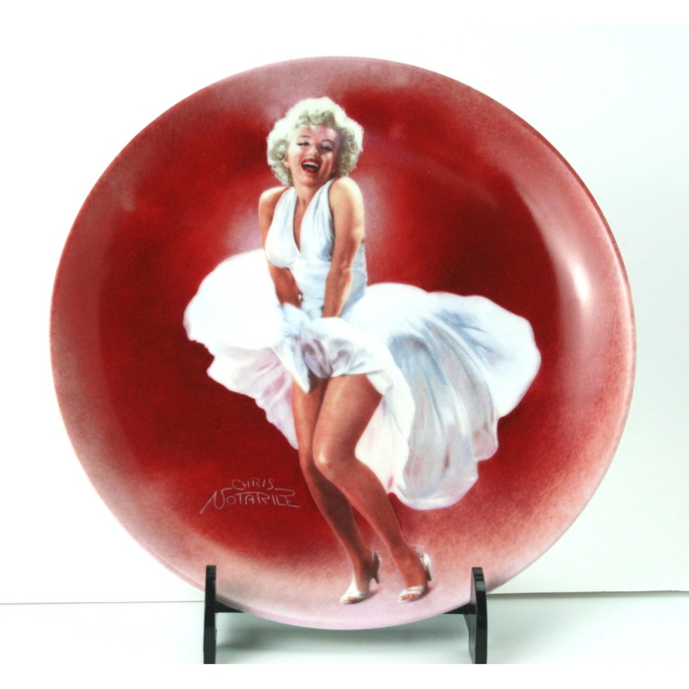 Marilyn Monroe The Seven Year Itch Collector Plate Delphi 1990 Chris Notarile